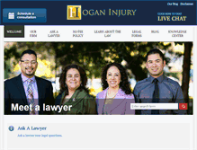 Tablet Screenshot of hoganinjury.com